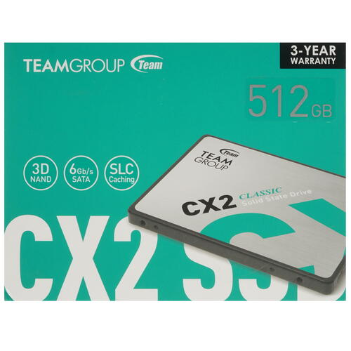 512 ГБ 2.5" SATA накопитель Team Group CX2 [T253X6512G0C101]