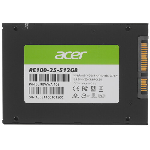 512 ГБ 2.5" SATA накопитель Acer RE100 [BL.9BWWA.108]