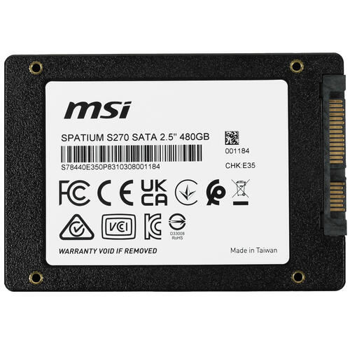 480 ГБ 2.5" SATA накопитель MSI SPATIUM S270 [S78-440E350-P83]