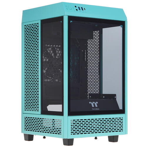 Корпус Thermaltake The Tower 100 Turquoise [CA-1R3-00SBWN-00] бирюзовый