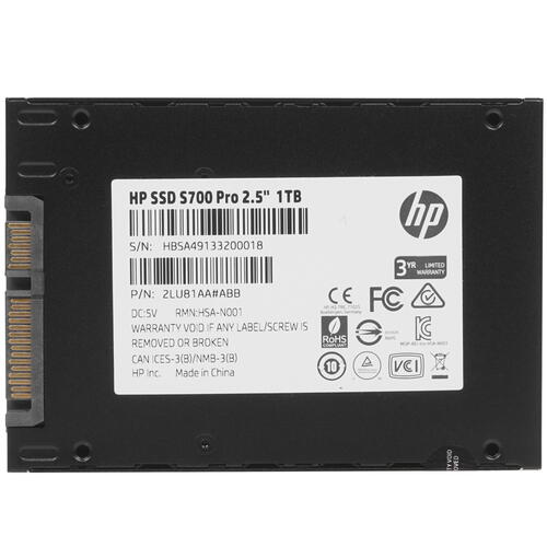 1000 ГБ 2.5" SATA накопитель HP S700 Pro [2LU81AA#ABB]