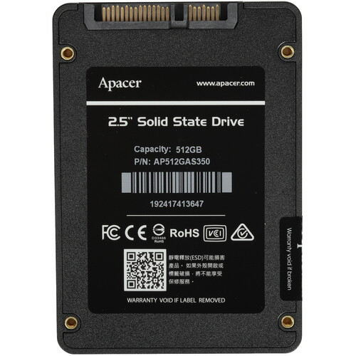 512 ГБ 2.5" SATA накопитель Apacer AS350 PANTHER [AP512GAS350-1]