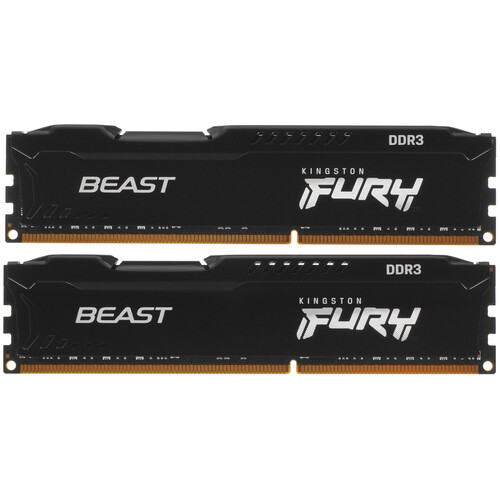 Оперативная память Kingston FURY Beast Black [KF318C10BBK2/16] 16 ГБ