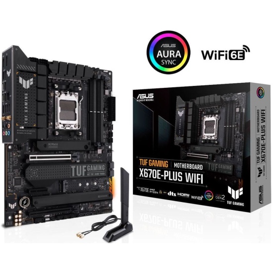 Материнская плата Asus TUF GAMING X670E-PLUS WIFI (AM5, ATX)