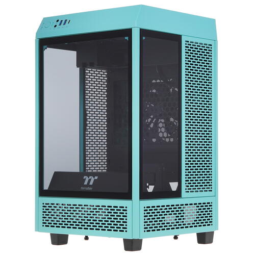 Корпус Thermaltake The Tower 100 Turquoise [CA-1R3-00SBWN-00] бирюзовый