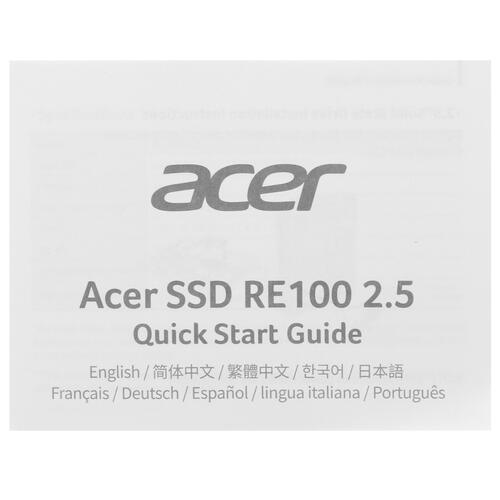 256 ГБ 2.5" SATA накопитель Acer RE100 [BL.9BWWA.107]