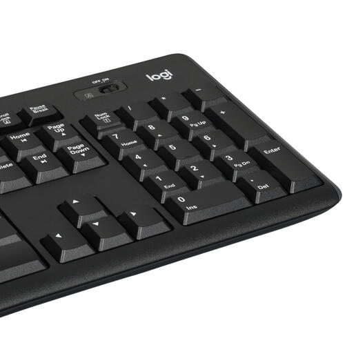 Клавиатура+мышь беспроводная Logitech MK270 черный, английская раскладка