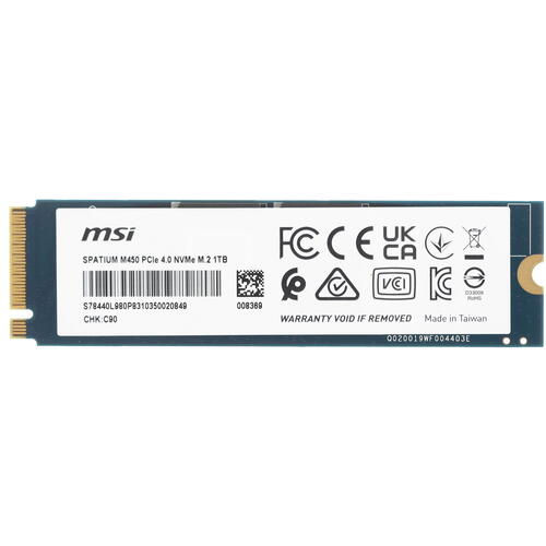 1000 ГБ SSD M.2 накопитель MSI SPATIUM M450 [S78-440L980-P83]